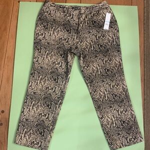 Rafaella Leopard Print Pants